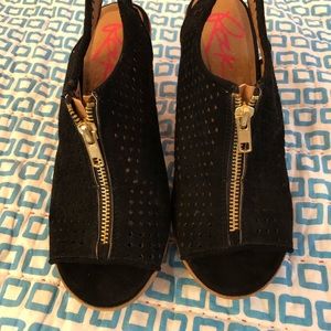 Black Dress Shoe Wedges